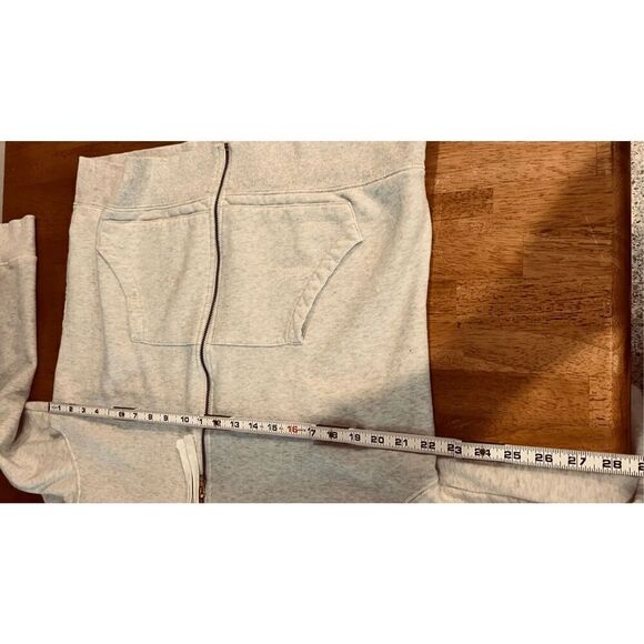 Old Navy Stay True Off White Hoodie Zip Up Womens SZ XL - Picture 8 of 9